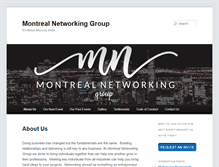 Tablet Screenshot of montrealnetworkinggroup.com